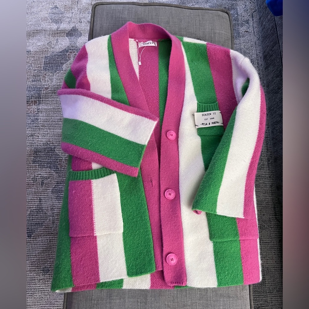 Colorful Striped Cardigan